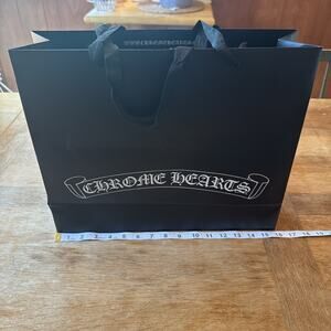 All Black Chrome Hearts Shopping Bag Japan Exclusive 16x12x5. X-Large